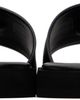 BOSS BOSS Black Double B Monogram Faux-Leather Slides - 2