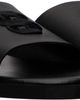 BOSS BOSS Black Double B Monogram Faux-Leather Slides - 4