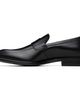 BOSS BOSS Black Double B Monogram Trim Leather Loafers - 3