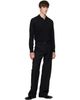BOSS BOSS Black Double B Monogram Trim Leather Loafers - 5