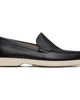 BOSS BOSS Black Embossed-Logo Loafers - 1
