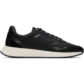 BOSS BOSS Black Leather & Canvas Sneakers
