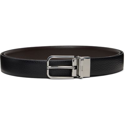 BOSS BOSS Black Logo Keeper Leather Belt