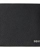 BOSS BOSS Black Logo Lettering Grained-Leather Wallet - 1