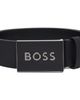 BOSS BOSS Black Logo Plaque Buckle Leather Belt - 1