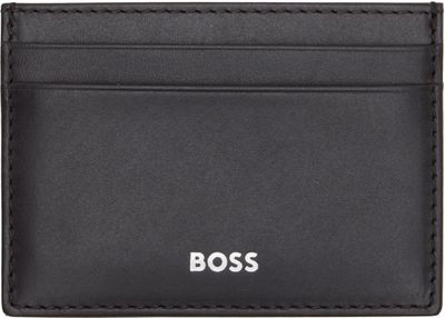 BOSS BOSS Black Logo Stamp Leather Card Holder