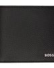 BOSS BOSS Black Mongoram-Textured Leather Wallet - 1