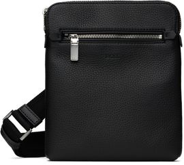 BOSS BOSS Black Pebble-Grained Leather Bag