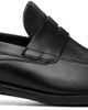 BOSS BOSS Black Penny Trim Leather Loafers - 1