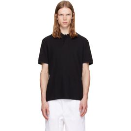 BOSS BOSS Black Regular-Fit Honeycomb-Structured Cotton Piqué Polo