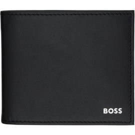 BOSS BOSS Black Smooth-Leather Logo Blllfold Wallet