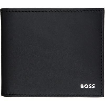 BOSS BOSS Black Smooth-Leather Logo Blllfold Wallet