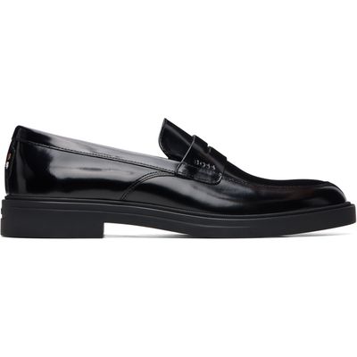 BOSS BOSS Black Strap Polished Loafers