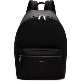BOSS BOSS Black Structured Logo Lettering Backpack