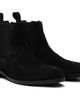 BOSS BOSS Black Suede Elasticated Panels Chelsea Boots - 4