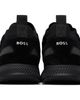 BOSS BOSS Black Suede Trim Knitted Upper Sneakers - 2