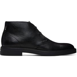 BOSS BOSS Black Wool-Lined Chukka Boots