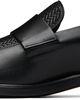 BOSS BOSS Black Woven Vamp Leather Loafers - 3