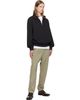 BOSS BOSS Black Zipper Neck Structured Cotton Sweatshirt - 4