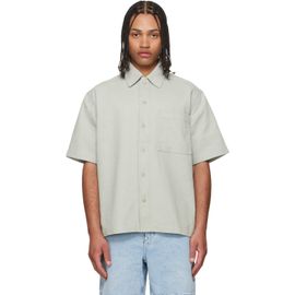 BOSS BOSS Blue Broken Twill Denim Shirt