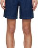 BOSS BOSS Blue Elasticized Waistband Denim Shorts - 1