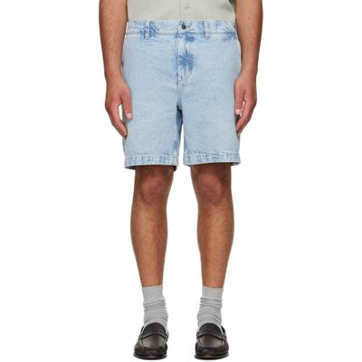 BOSS BOSS Blue Faded Denim Shorts