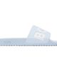 BOSS BOSS Blue Italian-Made Large Logo Detail Slides - 1