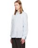 BOSS BOSS Blue Regular-Fit Linen Button-Down Shirt - 4