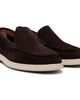 BOSS BOSS Brown Embossed Logo Suede Loafers - 4