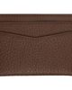 BOSS BOSS Brown Grained-Leather Metal Logo Card Holder - 2