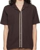 BOSS BOSS Brown Knit Cotton Shirt - 1