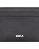 BOSS BOSS Brown Logo Stamp Leather Card Holder - 1