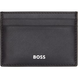BOSS BOSS Brown Logo Stamp Leather Card Holder