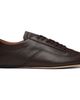 BOSS BOSS Brown Nappa-Leather Debossed Logo Sneakers - 1