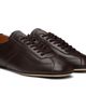 BOSS BOSS Brown Nappa-Leather Debossed Logo Sneakers - 4