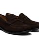 BOSS BOSS Brown Penny-Trim Suede Loaferts - 4