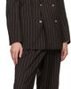 BOSS BOSS Brown Relaxed-Fit Virgin Wool Blazer - 4