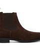 BOSS BOSS Brown Suede Elasticated Panels Chelsea Boots - 1