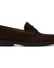 BOSS BOSS Brown Suede Logo Penny Trim Loafers - 1