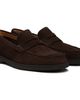 BOSS BOSS Brown Suede Logo Penny Trim Loafers - 4