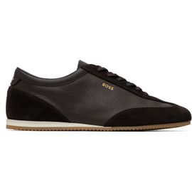 BOSS BOSS Brown Suede Trrim Leather Sneakers