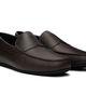 BOSS BOSS Brown Tumbled-Leather Driver Loafers - 4
