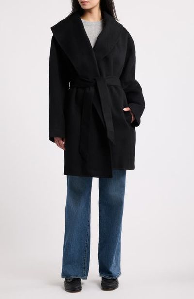 BOSS BOSS Cariby Belted Wool Blend Coat
