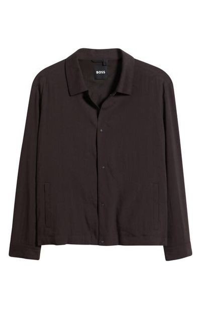 BOSS BOSS Carper Linen Blend Shirt Jacket