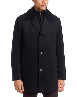 Boss Boss Clark Wool & Cashmere 3-in-1 Carcoat with Removable Vest