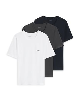 Boss Boss Crewneck Logo Cotton Tees, Pack of 3
