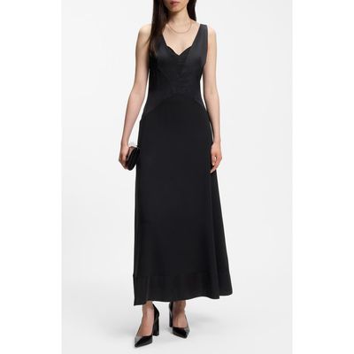 BOSS BOSS Depalma Topstitched A-Line Slipdress
