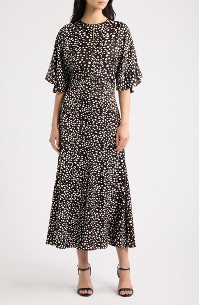BOSS BOSS Donazati Dot Print Midi Dress
