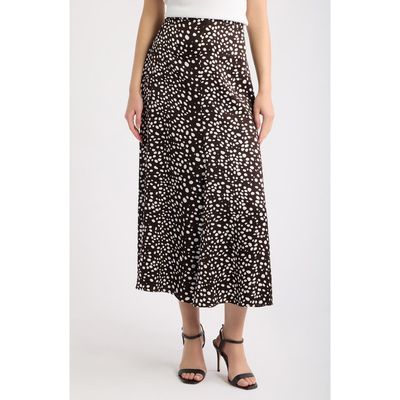 BOSS BOSS Dot Print A-Line Skirt