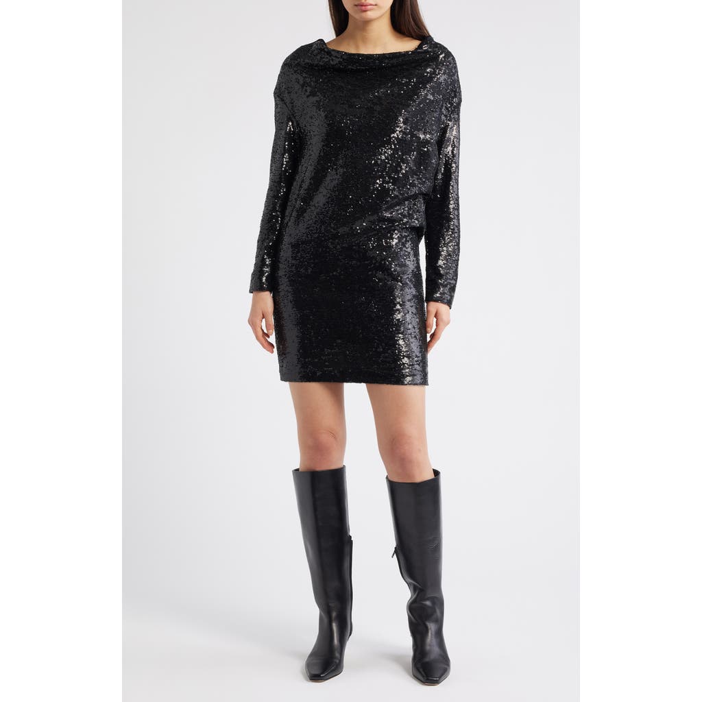 BOSS BOSS Ebiba Sequin Long Sleeve Dress
